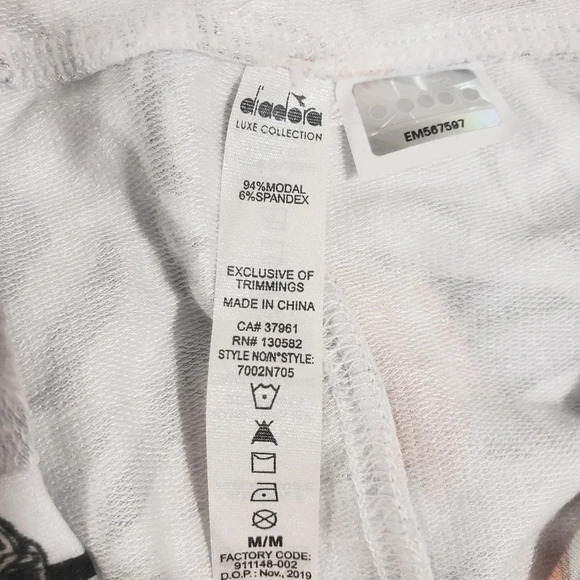 NWT Diadora Luxe Collection Tie T-Shirt Dress White Floral  Medium - Picture 6 of 6